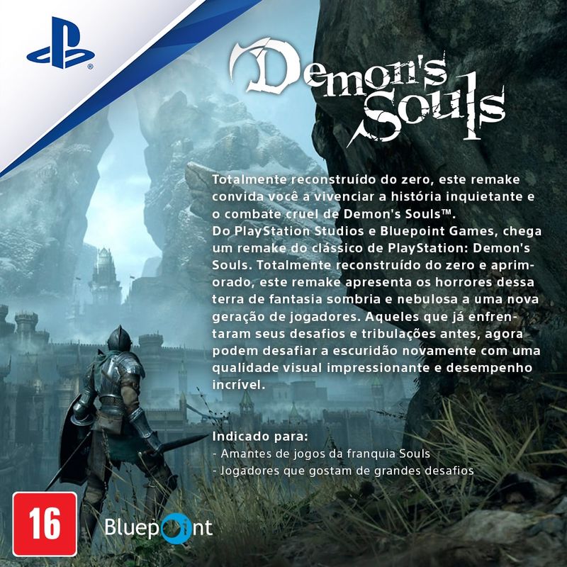 Jogo Demon´s Souls, PS5