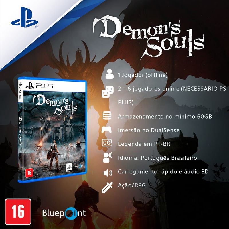Jogo Demon's Souls PS5 From Software com o Melhor Preço é no Zoom