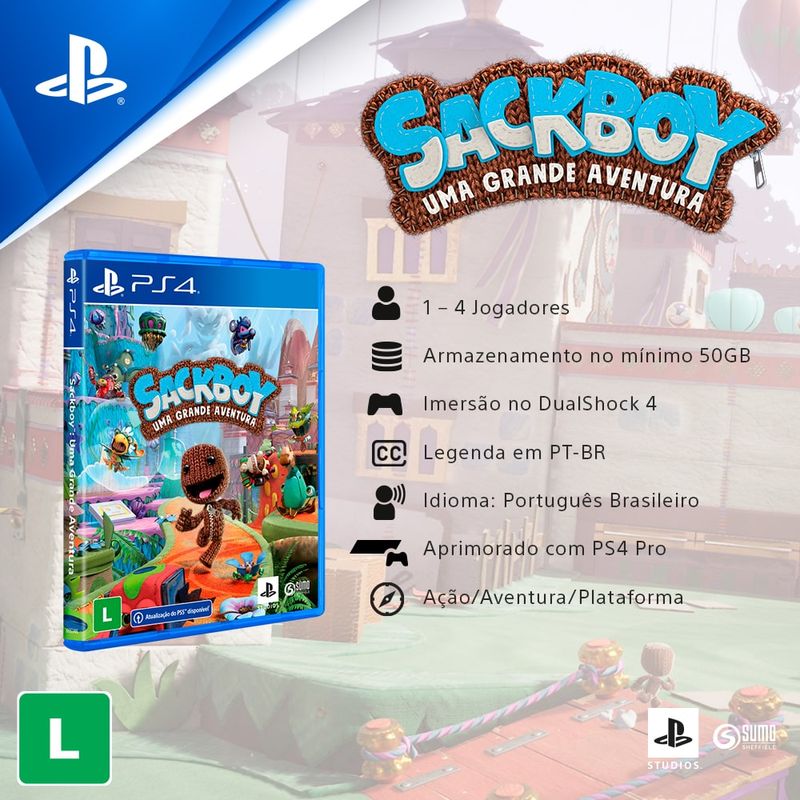 Sackboy: Uma Grande Aventura - PlayStation 4