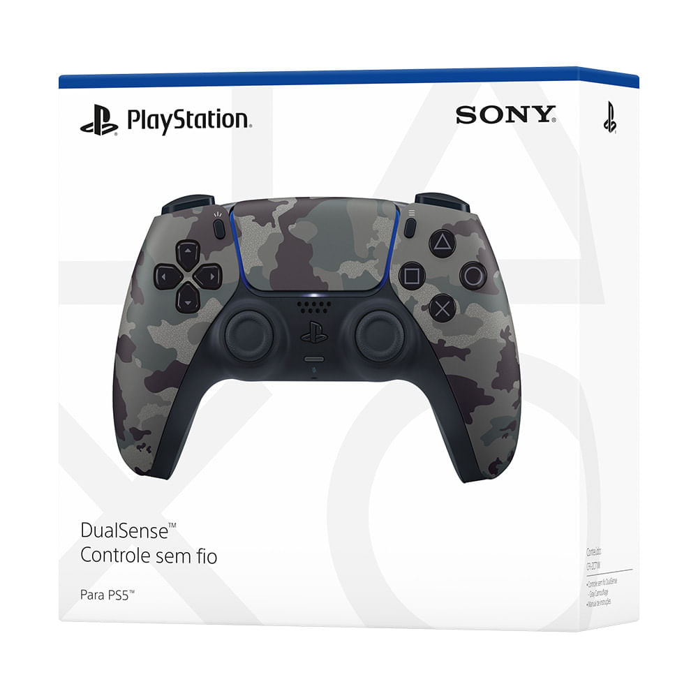 Controle PS5 sem fio DualSense™ Camouflage Gray