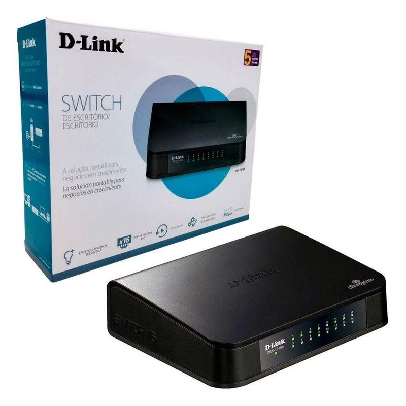 switch-d-link-fast-ethernet-com-16-portas-des-1016a-10-100mb-4