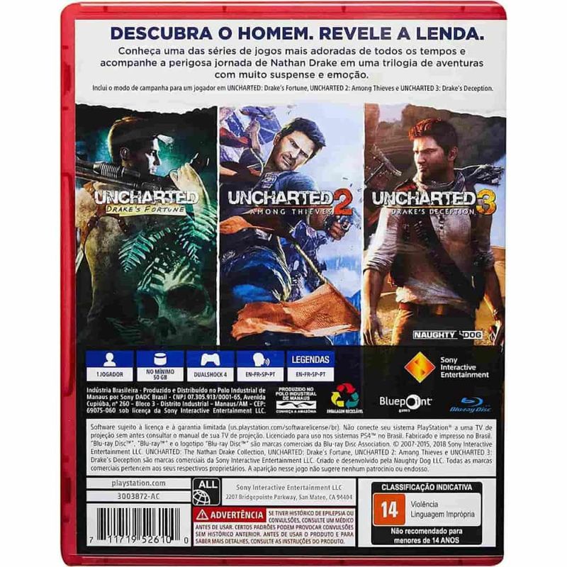 Jogo Uncharted: The Nathan Drake Collection - PS4 - MeuGameUsado