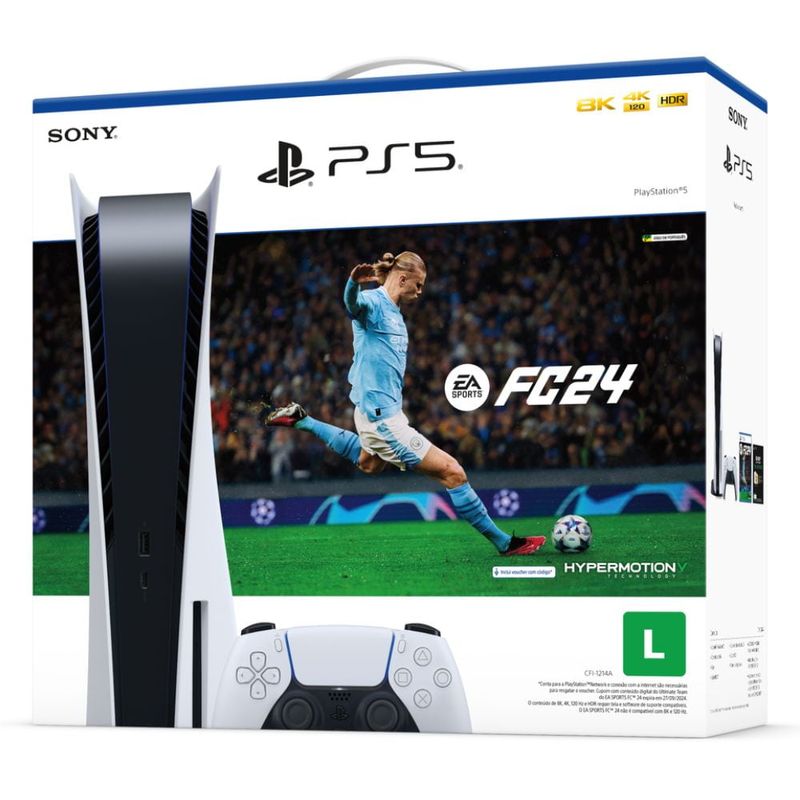 PS5 Físico 825GB + Jogo Spider-Man 2, Promoção