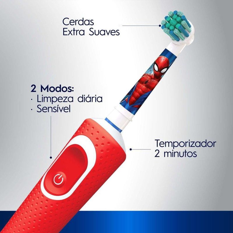 escova-dental-eletrica-oral-b-spiderman-1-uni-vermelho-bivolt-2