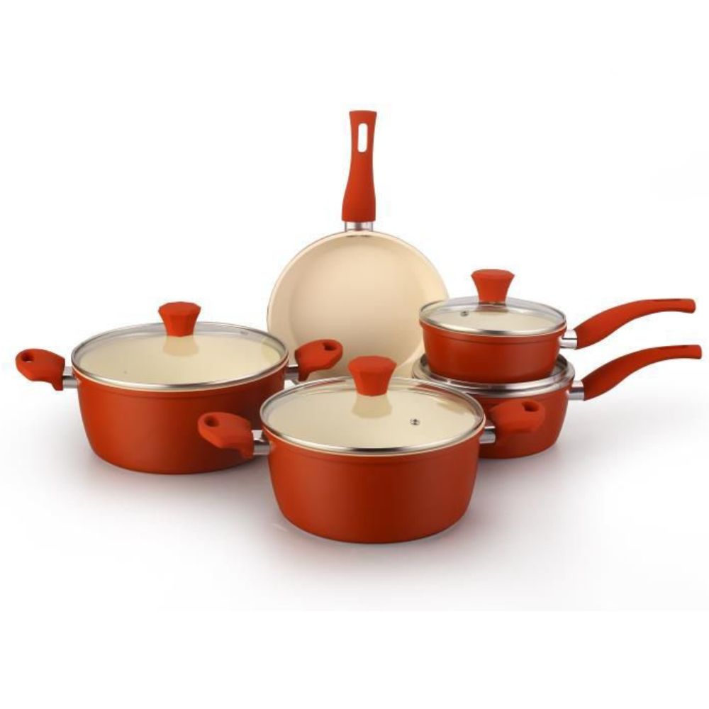 Outlet - Jogo de Panela Oster Top Gourmet Vermelho