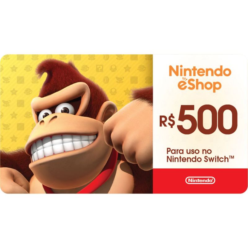 Gift Card Digital Nintendo eShop R 500 00