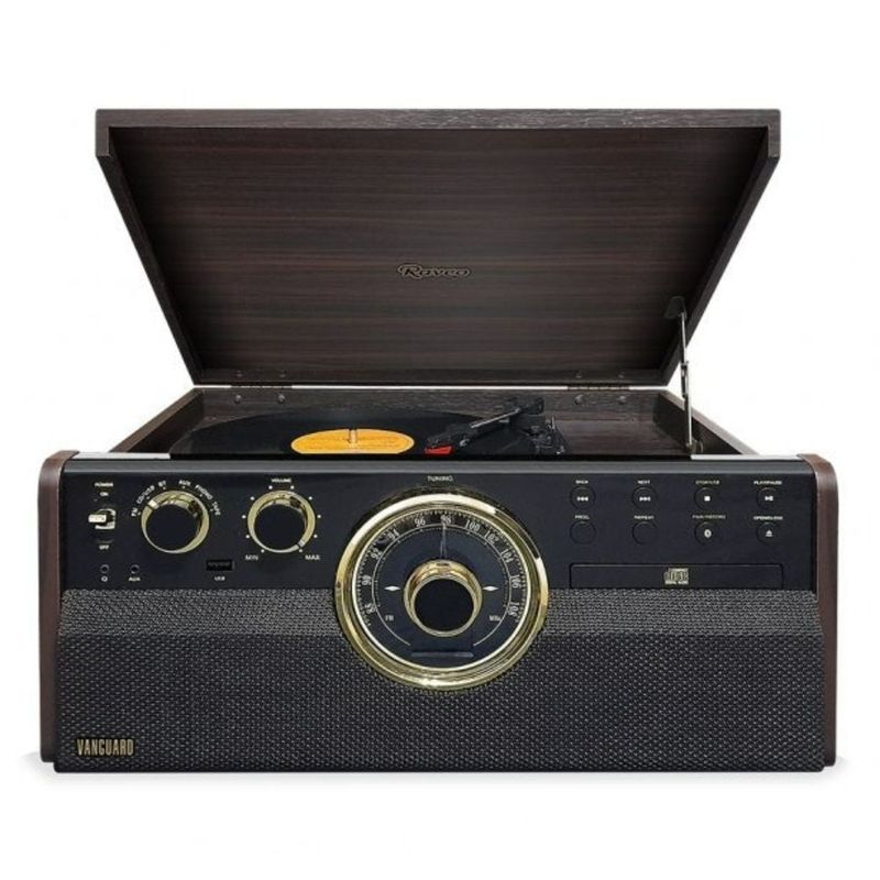 Outlet Vitrola Retrô Raveo Vanguard Maple Bivolt Promoção