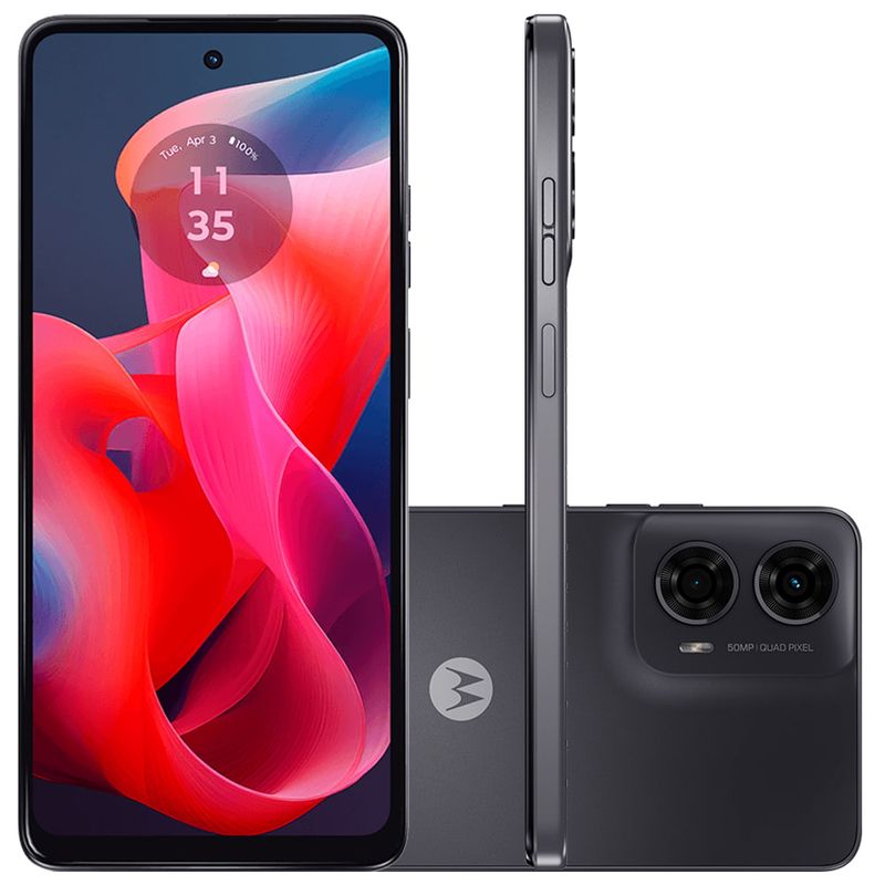 Motorola Moto G24 本体 ブラック Smartphone Motorola Moto G24 8GB RAM Boost* 128GB Grafite