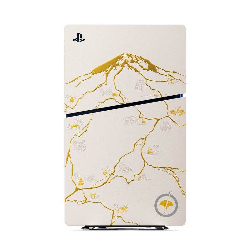 tampa-do-console-ps5-slim-fisico-edicao-limitada-ouro-ghost-of-yotei-sony-6