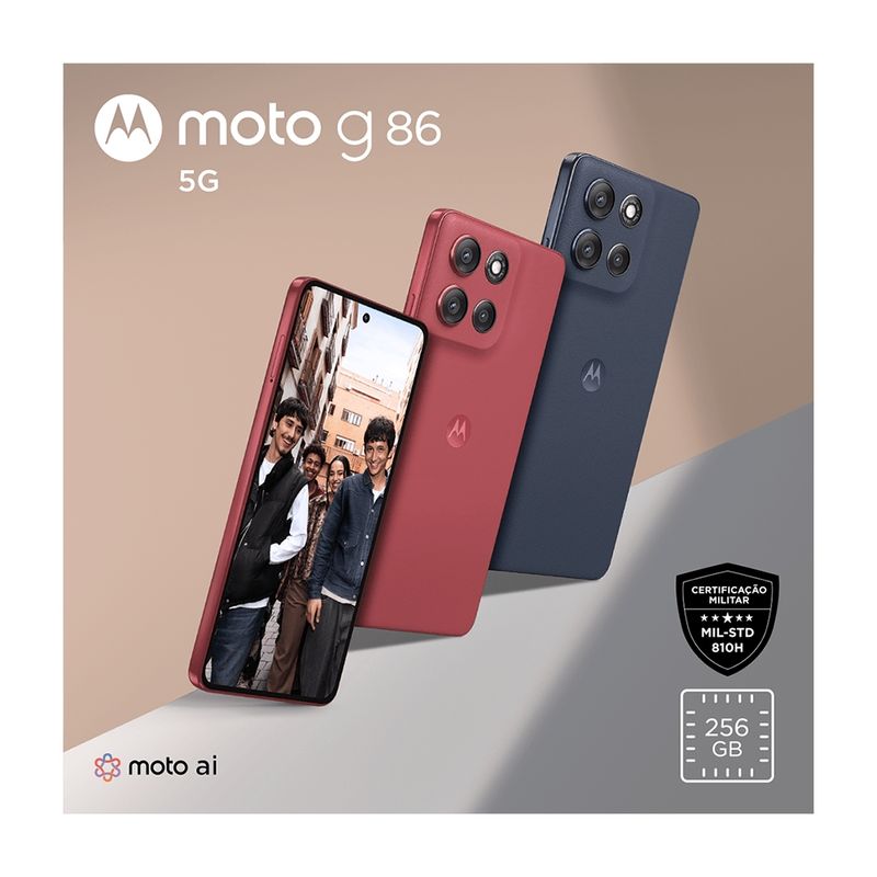 Motorola Moto G86 5G 256GB 24GB de RAM Grafite | Promoção - Webfones